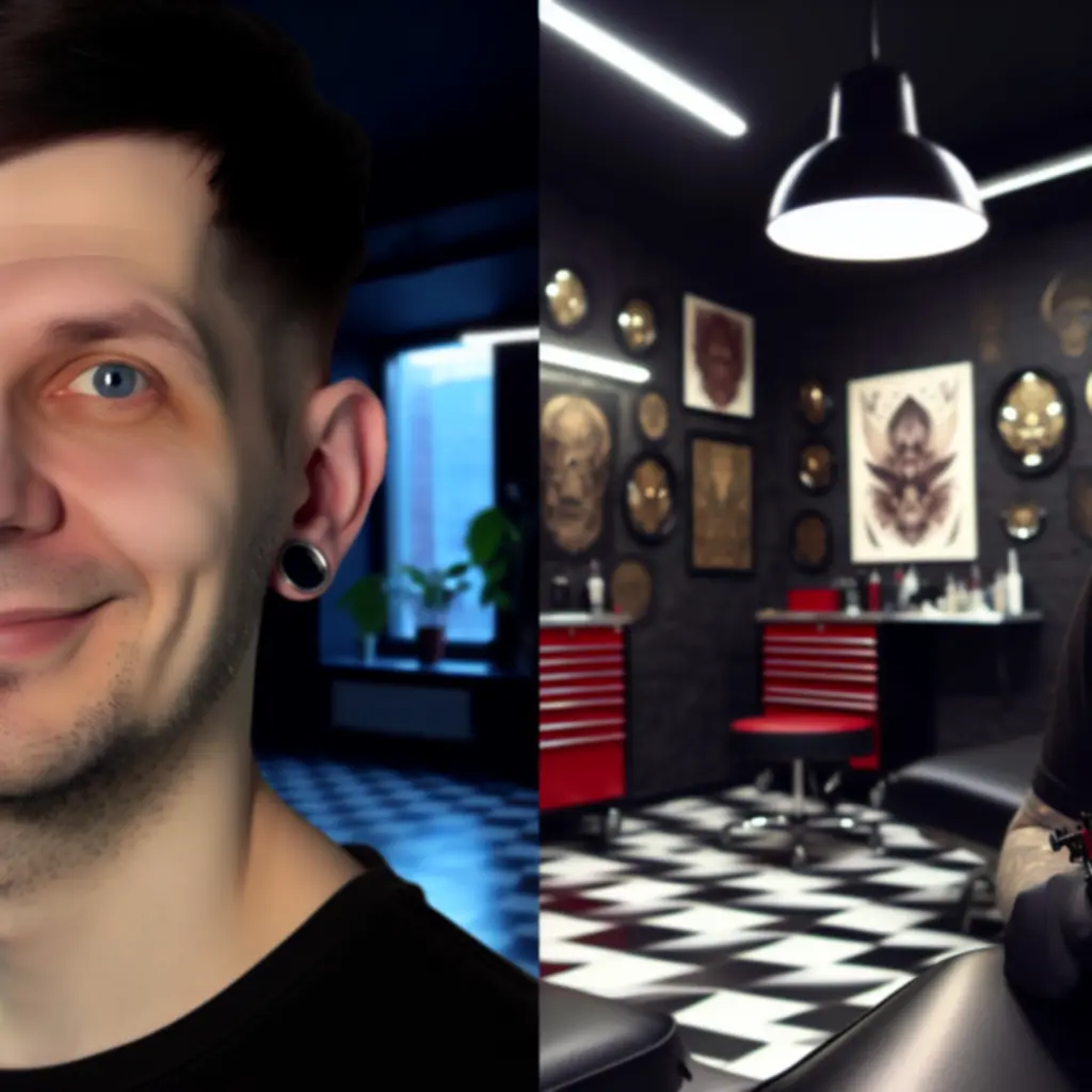 Klientka prezentująca świeży tatuaż wykonany w studiu CzarnyNeedle